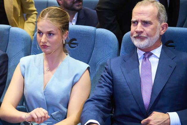 08-07-2026 Zaragoza Princess Sofia with Princess Leonor and Queen Letizia and King Felipe during attending the Docentes Referentes event by Ibercaja Foundation in Zaragoza. No Spain  Copyright: xPPEx