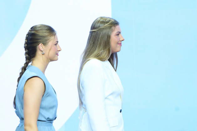 08-07-2026 Zaragoza Princess Sofia with Princess Leonor attending the Docentes Referentes event by Ibercaja Foundation in Zaragoza. No Spain  Copyright: xPPEx