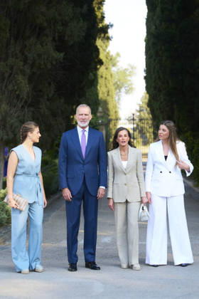 08-07-2026 Zaragoza Princess Sofia with Princess Leonor and Queen Letizia and King Felipe during attending the Docentes Referentes event by Ibercaja Foundation in Zaragoza. No Spain  Copyright: xPPEx
