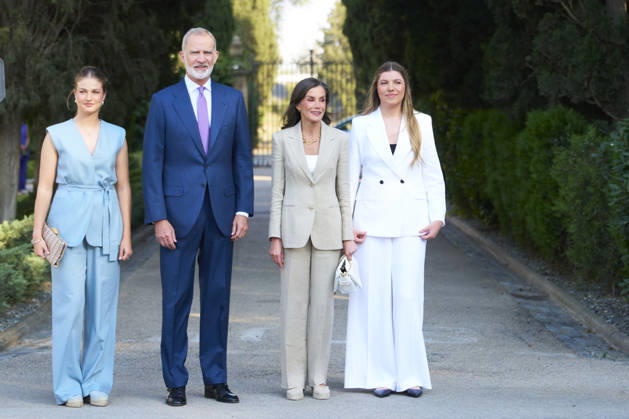 08-07-2026 Zaragoza Princess Sofia with Princess Leonor and Queen Letizia and King Felipe during attending the Docentes Referentes event by Ibercaja Foundation in Zaragoza. No Spain  Copyright: xPPEx