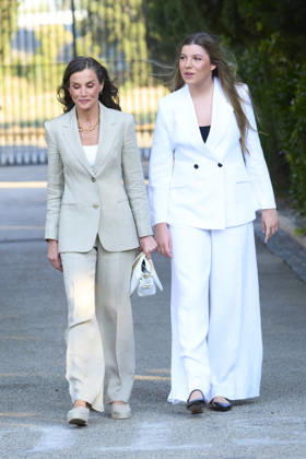 08-07-2026 Zaragoza Princess Sofia with Queen Letizia during attending the Docentes Referentes event by Ibercaja Foundation in Zaragoza. No Spain  Copyright: xPPEx