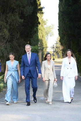08-07-2026 Zaragoza Princess Sofia with Princess Leonor and Queen Letizia and King Felipe during attending the Docentes Referentes event by Ibercaja Foundation in Zaragoza. No Spain  Copyright: xPPEx