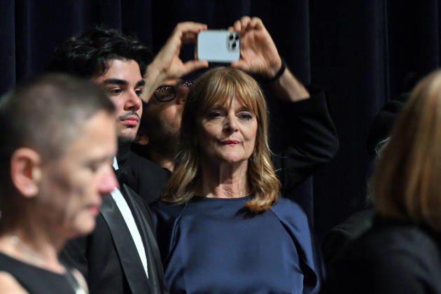 The 60th Karlovy Vary International Film Festival continued on its sixth day, in Karlovy Vary, Czech Republic, on July 8, 2026. A delegation of filmmakers presented the German film Hijamat in the Grand Hall of the Thermal Hotel. Actor Jael Cem Ilhan, left, and actress Nastassja Kinski. (CTKxPhoto SlavomirxKubes) CTKPhotoP2026070809013  CTKPhotoP2026070809013