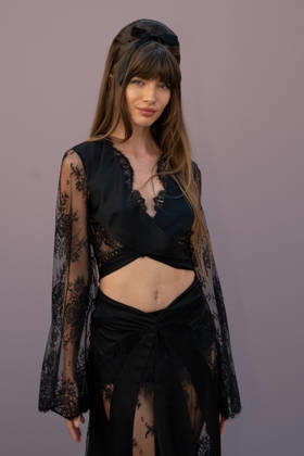 PFW - Zuhair Murad Photocall Mara Lafontan attending the Zuhair Murad Haute Couture Fall Winter 2026 2027 show as part of Paris Fashion Week in Paris, France on July 08, 2026. Photo by Laurent Zabulon ABACAPRESS.COM Paris Copyright: xZabulonxLaurent ABACAx