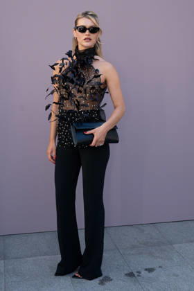 PFW - Zuhair Murad Photocall Chloe Lecarieux attending the Zuhair Murad Haute Couture Fall Winter 2026 2027 show as part of Paris Fashion Week in Paris, France on July 08, 2026. Photo by Laurent Zabulon ABACAPRESS.COM Paris Copyright: xZabulonxLaurent ABACAx