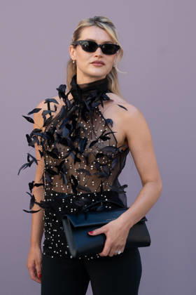 PFW - Zuhair Murad Photocall Chloe Lecarieux attending the Zuhair Murad Haute Couture Fall Winter 2026 2027 show as part of Paris Fashion Week in Paris, France on July 08, 2026. Photo by Laurent Zabulon ABACAPRESS.COM Paris Copyright: xZabulonxLaurent ABACAx