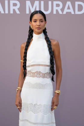 PFW - Zuhair Murad Photocall Thayna Soares attending the Zuhair Murad Haute Couture Fall Winter 2026 2027 show as part of Paris Fashion Week in Paris, France on July 08, 2026. Photo by Laurent Zabulon ABACAPRESS.COM Paris Copyright: xZabulonxLaurent ABACAx