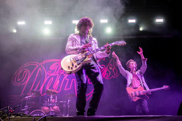 Music Concert - The Darkness Justin Hawkins and Frankie Poullain of The Darkness Villafranca (VR) Castello Scaligero Italy Copyright: xMirkoxFava TSCKx xLiveMediax LPM_2556573