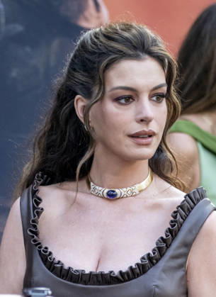July 8, 2026, Paris, Fra, France: Anne Hathaway arrive at the Odyssey premiere in Paris Paris France - ZUMAv140 20260708_zip_v140_015 Copyright: xReginaxVoroninax