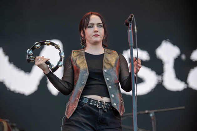 July 8, 2026, Trencin, Slovakia: Katie Ball from the Irish band, Just Mustard seen performing live on the stage during the Pohoda Festival 2026 at Airport Trencin. Pohoda festival the biggest open-air summer music festival in Slovakia, celebrates 30th anniversary. Trencin Slovakia - ZUMAs197 20260708_aaa_s197_184 Copyright: xTomasxTkacikx