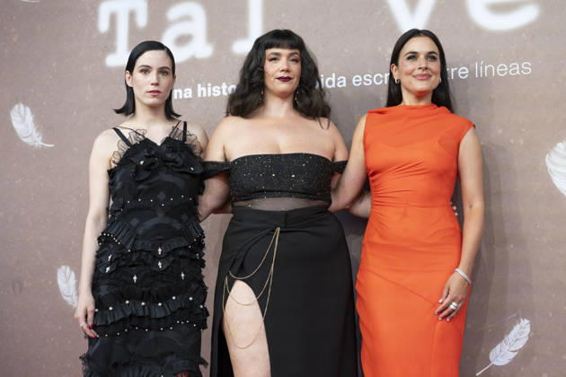 Tal Vez Photocall premier in madrid, Spain - 8 JULY 2026. Adriana Ugarte, Arima León and Tania Santana attend the Tal Vez photocall at the Urso Hotel . Madrid Spain Copyright: xAtilanoxGarciax xSOPAxImagesx photo01747