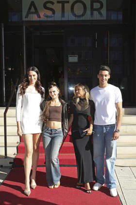 Gloria-Sophie Burkandt, Josefine Scholl, Summer Terenzi und Diego Pooth beim Screening der ProSieben Langzeit-Reality-Doku Born Famous in der Astor Film Lounge HafenCity. Hamburg, 08.07.2026