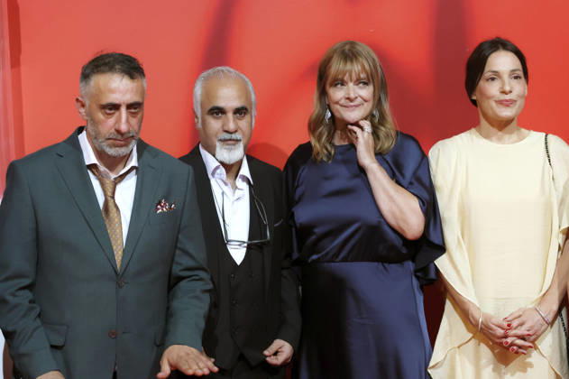 Kida Khodr Ramadan, Nader Saeivar, Nastassja Kinski und Nicolette Krebitz bei der Premiere des Kinofilms Hijamat auf dem 60. Internationalen Filmfestival Karlovy Vary 2026 in der Grand Hall im Festival Hotel Thermal. Karlsbad, 08.07.2026
