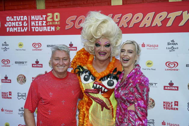 CNTV OLIVIA- Olivia Jones Hubert Fella Verena Kerth zu Gast auf der Olivia Jones Sommerparty Grosse Freiheit in St.Pauli Hamburg am 08.07.2026 Hamburg Deutschland