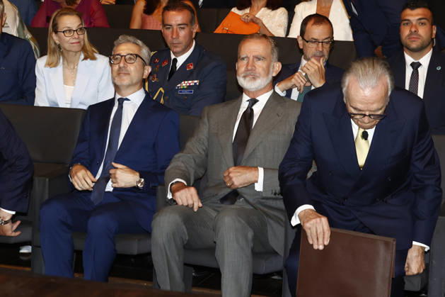 King Felipe presides over the award ceremony for the 44th edition of the La Caixa Foundation’s postgraduate scholarships abroad. King Felipe VI and Isidro Fainé during the award ceremony for the 44th edition of the La Caixa Foundation’s postgraduate scholarships abroad, July 9, 2026, in Madrid, Spain CELEBRITIES LA CAIXA FOUNDATION SCHOLARSHIPS Antonio Gutié Madrid Madrid Spain Copyright: xAntonioxGutià rrezx 7655484