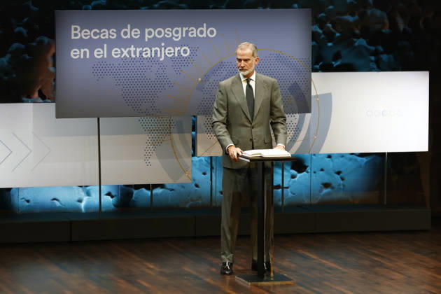 King Felipe Presides Over the Award Ceremony for the 44th Edition of the La Caixa Foundation s Postgraduate Scholarships Abroad King Felipe VI during the award ceremony for the 44th edition of the La Caixa Foundation s postgraduate scholarships abroad, July 9, 2026, in Madrid, Spain CELEBRITIES LA CAIXA FOUNDATION SCHOLARSHIPS Antonio Gutié Madrid Madrid, Spain Copyright: xAntonioxGutià rrezx 7655501
