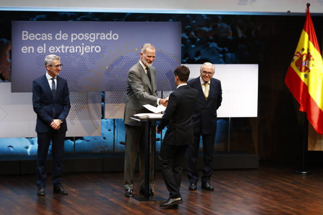 King Felipe presides over the award ceremony for the 44th edition of the La Caixa Foundation’s postgraduate scholarships abroad. King Felipe VI and Isidro Fainé during the award ceremony for the 44th edition of the La Caixa Foundation’s postgraduate scholarships abroad, July 9, 2026, in Madrid, Spain CELEBRITIES LA CAIXA FOUNDATION SCHOLARSHIPS Antonio Gutié Madrid Madrid, Spain Copyright: xAntonioxGutià rrezx 7655507