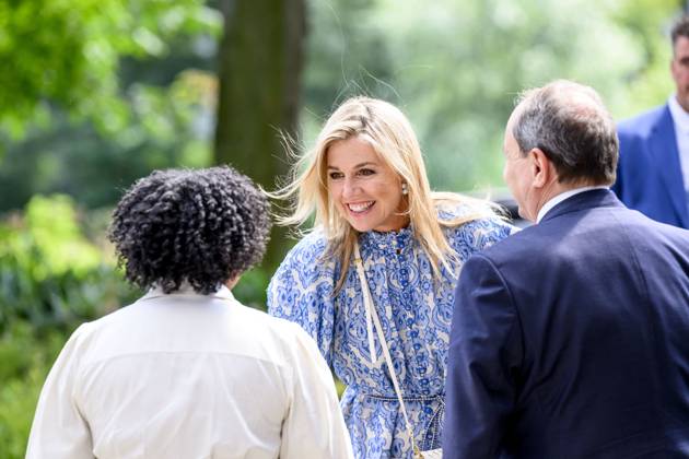 Queen Maxima and Minister Vijlbrief During Working Visit - Amsterdam Queen Maxima and Minister of Social Affairs and Employment Hans Vijlbrief visit the Zuidoost district in Amsterdam as part of the Debt-Free Neighbourhood approach to share knowledge regarding area-based working, scaling up successful initiatives, and cooperation with the Foundation for Financial Health in the Netherlands (SFGN) in Amsterdam, The Netherlands on July 9, 2026. Photo by Bruno Press ABACAPRESS.COM Netherlands Copyright: xBrunoxPress ABACAx