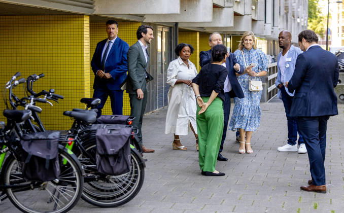 09-07-2026 Amsterdam Queen Maxima visited ˜G-buurt Noord™ and ˜K-buurt™ in the Zuidoost district in Amsterdam as part of the ˜Debt-Free Neighbourhood™ initiative. Â Copyright: xPPEx