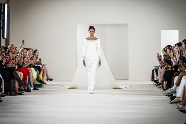 PFW HC Rami Al Ali Catwalk NB A model walks the runway during the Rami Al Ali Haute Couture Fall Winter 2026 2027 show as part of Paris Fashion Week on July 09, 2026 in Paris, France. Photo by Nasser Berzane ABACAPRESS.COM Paris France Copyright: xBerzanexNasser ABACAx