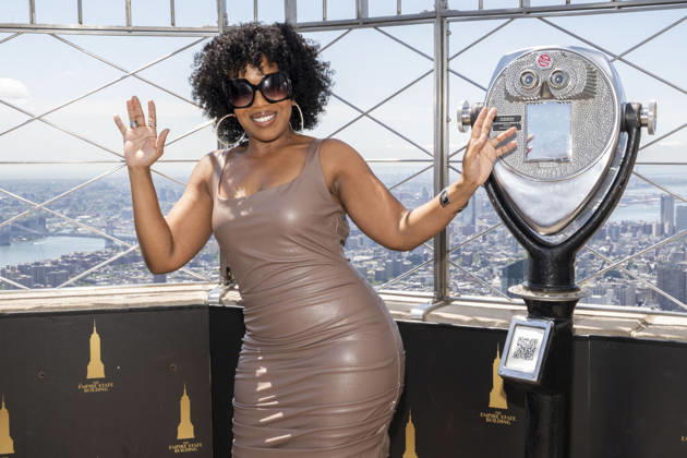 July 8, 2026, New York, New York, USA: JESSICA FRANCES DUKES visits the Empire State Building in New York to celebrate the Premiere of The Westies on MGM. 8 July 2026 New York USA - ZUMAa265 20260708_zep_a265_088 Copyright: xEricxAcquayex