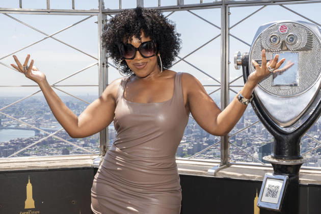 July 8, 2026, New York, New York, USA: JESSICA FRANCES DUKES visits the Empire State Building in New York to celebrate the Premiere of The Westies on MGM. 8 July 2026 New York USA - ZUMAa265 20260708_zep_a265_089 Copyright: xEricxAcquayex