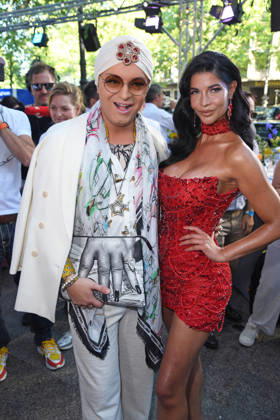 Julian F. M. Stöckel, Micaela Schäfer bei der Restaurant Bellucci La Grande Bellezza Sommerparty in Berlin am 09.07.2026