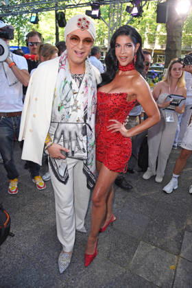 Julian F. M. Stöckel, Micaela Schäfer bei der Restaurant Bellucci La Grande Bellezza Sommerparty in Berlin am 09.07.2026