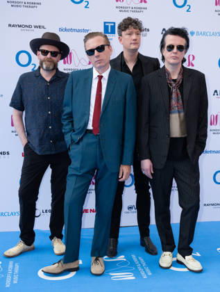 Franz Ferdinand (Robert Hardy, Alex Kapranos, Julian Corrie and Dino Bardot) attends the Nordoff and Robbins O2 Silver Clef Awards at the Royal Albert Hall in London, England. UK. Thursday 9th July 2026. Copyright: xJamesxWarrenx NORDOFF AND ROBBINS O2 SILVER CLEF AWARDS36