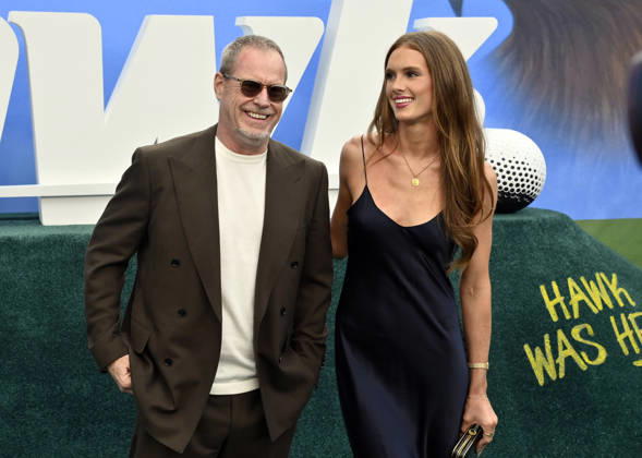 Chris Henchy and his daughter Grier Hammond Henchy attend the premiere of the Netflix sport comedy TV series The Hawk at the Directors Village in the Westwood section of Los Angeles on Thursday, July 9, 2026. Storyline: Follows Lonnie Hawkins, 2004 s top golfer, as he struggles to recapture his magic late in his career, refusing to believe he s anything other than one stroke away from golf s greatest comeback. LAP2026070902 JIMxRUYMEN