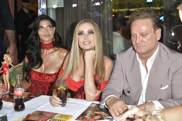 Micaela Schäfer, Carmen Electra und Adriano Hess bei der Sommerparty La Grande Bellezza im Restaurant Casa Bellucci. Berlin, 09.07.2026