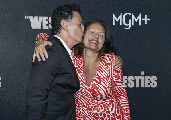July 8, 2026, New York, Ny, United States: Vincent Walsh and Aida Turturro attend MGM s The Westies Series Premiere. Held at SVA Theatre in New York. Zuma Press July 8, 2026. New York United States - ZUMAp281 20260708_zea_p281_225 Copyright: xPhotoxImagexPressx