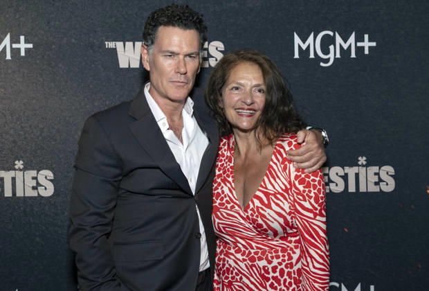 July 8, 2026, New York, Ny, United States: Vincent Walsh and Aida Turturro attend MGM s The Westies Series Premiere. Held at SVA Theatre in New York. Zuma Press July 8, 2026. New York United States - ZUMAp281 20260708_zea_p281_232 Copyright: xPhotoxImagexPressx