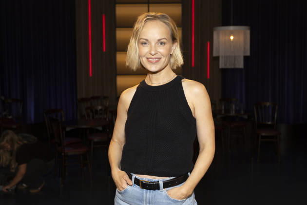 Schauspielerin Friederike KEMPTER, freundlich, lachend, Lachen, Halbfigur, Portrait, Portraet, zu Gast in der TV Sendung ,,Koelner Treff,, im WDR Fernsehen, Aufzeichnung am 10.07.2026, Ausstrahlung am 07.08.2026.
