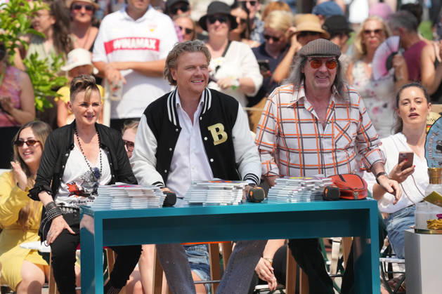 ZDF-Fernsehgarten 2026. Franca Morgano, Bastiaan Ragas, Guildo Horn im ZDF Fernsehgarten mit dem Motto 90er Party am 12.07.2026 in Mainz. Mainz ZDF Fernsehgarten Rheinland-Pfalz