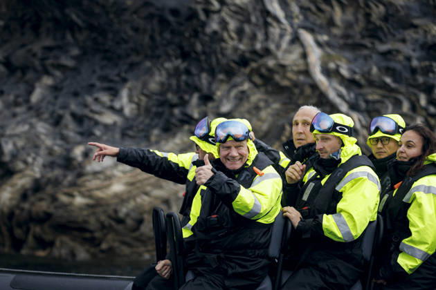 News Themen der Woche KW29 Johann Wadephul (CDU), Bundesaussenminister, faehrt zusammen mit dem norwegischen Aussenminister Espen Barth Eide mit einem Schnellboot von Saltbrygga nach Bodo durch den Saltfjorden. Saltbrygga, 14.07.2026. Fotografiert im Auftrag des Auswaertigen Amtes Saltbrygga Norwegen Copyright: xThomasxTrutschel AAx