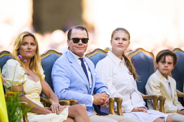260714 Pristagaren Frida Karlsson, prins Daniel, prinsessan Estelle och prins Oscar under utdelningen av Victoriapriset den 14 juli 2026 i Borgholm. Copyright: SUVADxMRKONJIC 1079986802st