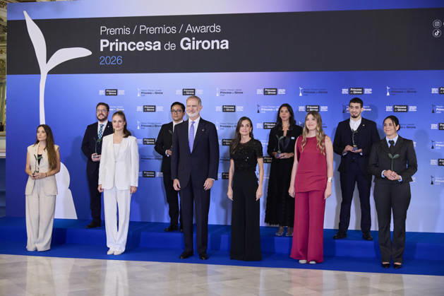 July 14, 2026, Barcelona, Barcelona, Spain: CROWN PRINCESS LEONOR of Spain, KING FELIPE VI of Spain, QUEEN LETIZIA of Spain and PRINCESS SOFIA of Spain attend the Ã¢â‚¬ËœPrincesa De GironaÃ¢â‚¬â ¢ Foundation Awards Barcelona Spain  - ZUMAc260 20260714_zep_c260_018 Copyright: xMikexChicorrox