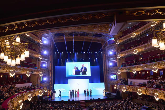 July 14, 2026, Barcelona, Barcelona, Spain: CROWN PRINCESS LEONOR of Spain, KING FELIPE VI of Spain, QUEEN LETIZIA of Spain and PRINCESS SOFIA of Spain attend the ‘Princesa De Gironaâ€⠢ Foundation Awards Barcelona Spain - ZUMAc260 20260714_zep_c260_010 Copyright: xMikexChicorrox