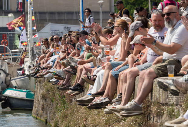 July 19, 2026, Bristol, Bristol, UK: Bristol, UK. Crowds throng the harbourside at Bristol Harbour Festival in warm weather at the end of the latest summer heatwave in the UK. The event includes maritime displays and boats and ships with music, circus and other performances. Bristol UK  - ZUMAl94_ 20260719_zaf_l94_002 Copyright: xSimonxChapmanx