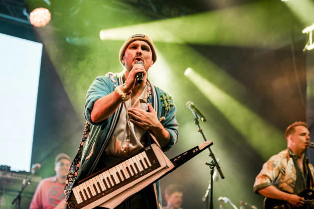 Sakaris live at G! Festival 2026 Sydregote, Faroe Island. 19th, July 2026. The Faroese act Sakaris performs a live concert during the Faroese music festival G! Festival 2026 in Sydregote. Here singer and musician Sakaris Emil Joensen is seen live on stage. Faroe Islands, SyÃ°rugota  Copyright: xGonzalesxPhoto LassexLagonix