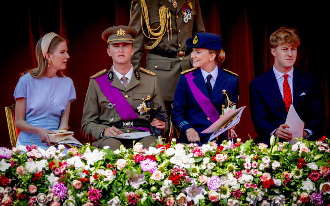 Entertainment Bilder des Tages #2 21-07-2026 Defile Princess Eleonore and Crown Princess Elisabeth and Prince Emmanuel and Prince Gabriel attend a parade marking the Belgian National Day in Brussels. Â  Copyright: xPPEx