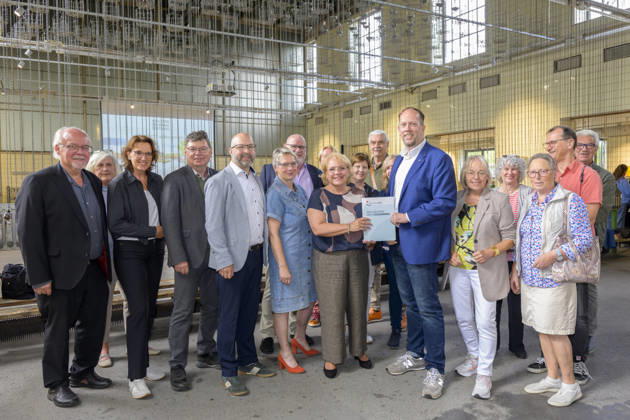 22.07.2026,Pressetermin, Übergabe des Fördermittelbescheids für das Projekt AWO Wir-Garten im Zukunftsgarten der IGA 2027 Übergabe des Förderbescheides Dortmund Kokerei Hansa, Emscherallee 11, NRW Deutschland