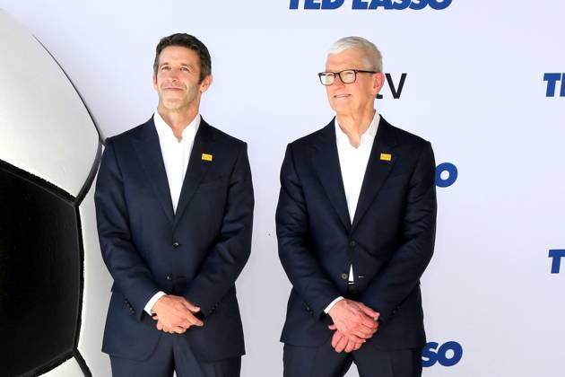 John Ternus, Tim Cook at arrivals for TED LASSO Season 4 Premiere, Academy Museum of Motion Pictures, Los Angeles, CA, July 27, 2026. Photo By: Priscilla Grant Everett Collection TED LASSO Season 4 Premiere PUBLICATIONXNOTxINxCANxCHNxFRAxITAxJPNxNORxPOLxRUSxESPxUKxUSA