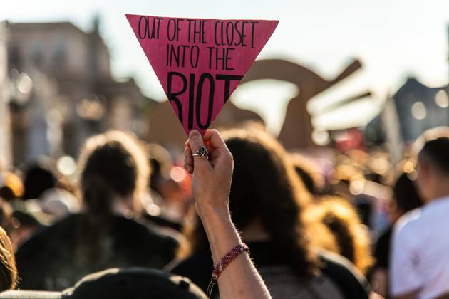 August 2, 2026, Berlin, Germany: BERLIN, Germany Ã¢â‚¬ August 2, 2026: Thousands of people gather at Neptunebrunnen under the slogan Ã¢â‚¬oeFrom Grief to Anger to ResistanceÃ¢â‚¬Â to condemn the recent attack at Berlin Pride. The peaceful march continued to the Brandenburg Gate with participants carrying banners, posters, and drums. Police arrested one suspect near the demonstration who was carrying a German flag and fireworks. Berlin Germany - ZUMAq101 20260802_zna_q101_173 Copyright: xAndro SxTrujillox