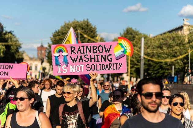 August 2, 2026, Berlin, Germany: BERLIN, Germany Ã¢â‚¬ August 2, 2026: Thousands of people gather at Neptunebrunnen under the slogan Ã¢â‚¬oeFrom Grief to Anger to ResistanceÃ¢â‚¬Â to condemn the recent attack at Berlin Pride. The peaceful march continued to the Brandenburg Gate with participants carrying banners, posters, and drums. Police arrested one suspect near the demonstration who was carrying a German flag and fireworks. Berlin Germany - ZUMAq101 20260802_zna_q101_174 Copyright: xAndro SxTrujillox
