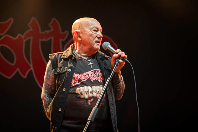 Rose Tattoo Oslo, Norway. 01st, August 2026. The Australian rock band Rose Tattoo performs a live concert at Rockefeller in Oslo. Here vocalist Angry Anderson is seen live on stage. Norway, Oslo, Oslo, Rockefeller  Copyright: xGonzalesxPhoto TerjexDokkenx