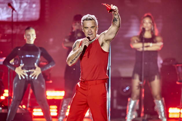DENMARK Music Festival in Skanderborg British singer Robbie Williams performs at Smukfest in Skanderborg on Wednesday, August 5, 2026. , Skanderborg Denmark