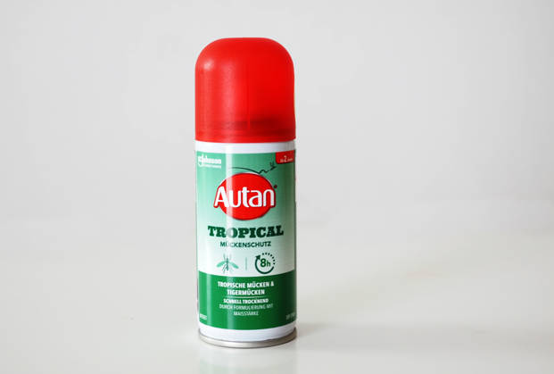 Brands and Logos in Vilshofen, Germany - 09 Aug 2026 An Autan Tropical mosquito repellent aerosol can with a red cap on a white background, displaying the logo and brand. Vilshofen Germany Copyright: xIgorxGolovniovx xSOPAxImagesx P1011261