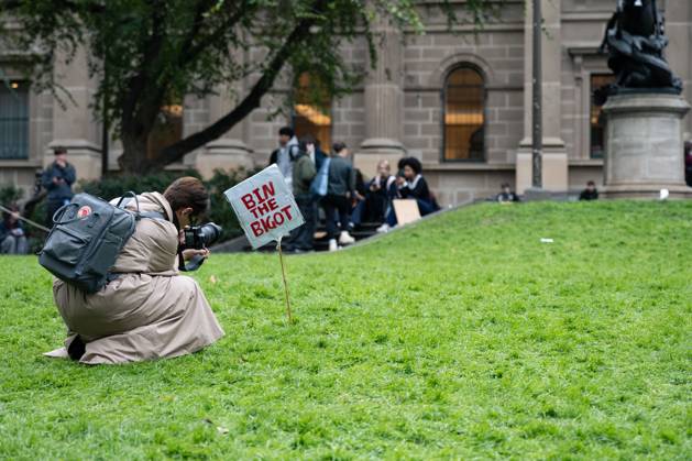 August 13, 2026, Melbourne, Victoria, Australia: MELBOURNE, VICTORIA, AUSTRALIA Ã¢â‚¬ AUGUST 13, 2026: High school and university students leave classes to take part in a protest in Melbourne opposing Australian senator Pauline Hanson and her political views. Demonstrators march through the city carrying banners and chanting slogans during the student-led rally. Melbourne Australia - ZUMAq101 20260813_zna_q101_056 Copyright: xGwendolynxDillonx